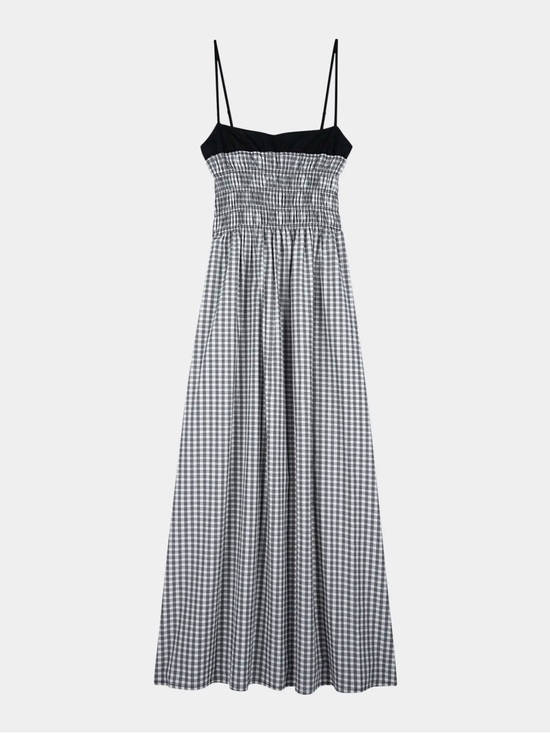 Rails Dresses & Skirts - Rails Black & White Gingham Smocked Maxi Dress (never worn)